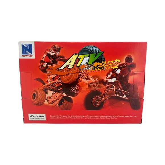NewRay Red Honda TRX 450R ATV / 1:12 Scale Model - Picture 3 of 4